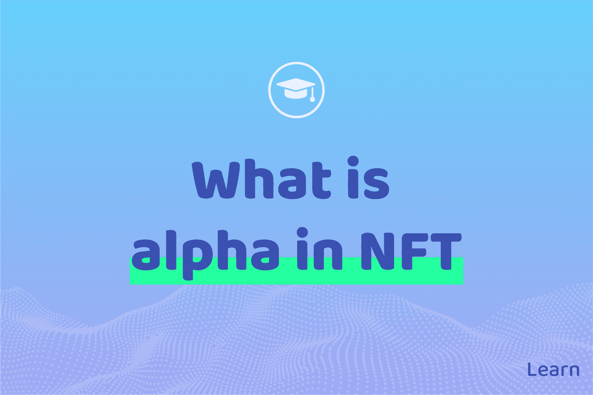 What Is Alpha In NFT FLOLiO